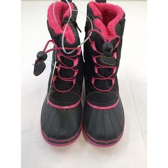 Tamarack Girls Size 13 Ice Breaker Snow Boots 3M Thinsulate Pink Black Warm - Picture 2 of 8